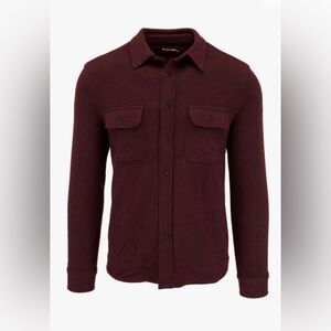 Faherty Legend™ Burgundy Black Twill Flannel Button Down